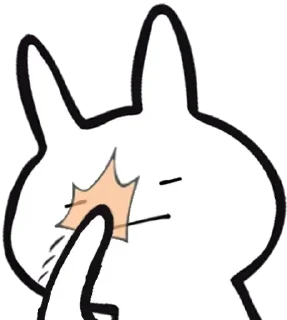 Стикер White Rabbit @stickersb2b - 2