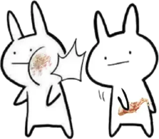 Стикер White Rabbit @stickersb2b - 6