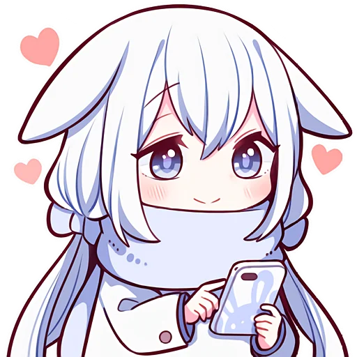 Стикер White_rabbit_Nyasticks - 1