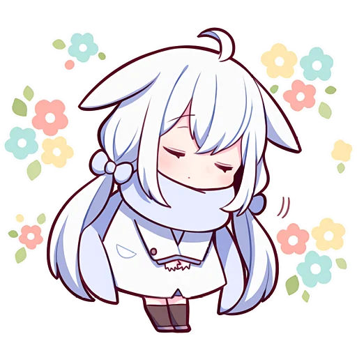 Sticker White_rabbit_Nyasticks - 1