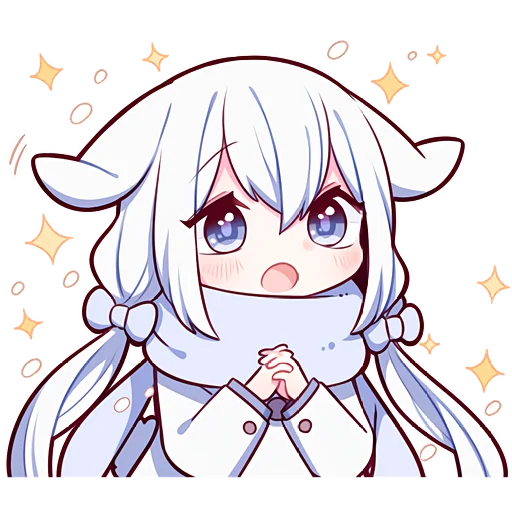 Стикер White_rabbit_Nyasticks - 1