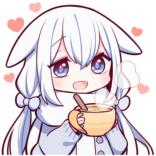 Стикер White_rabbit_Nyasticks - 1