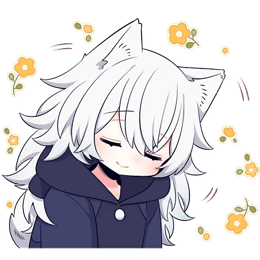 Стикер White_wolff_Nyasticks - 1