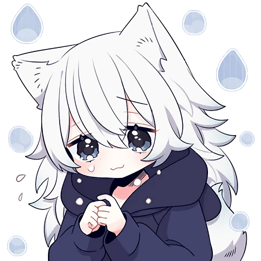 Стикер White_wolff_Nyasticks - 1