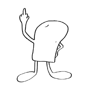 Стикер White guy @stickersb2b - 6