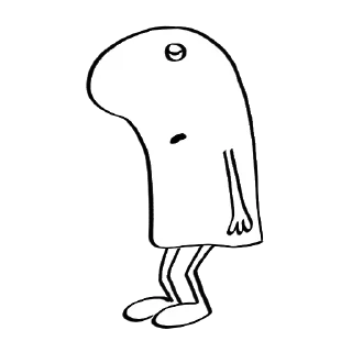 Стикер White guy @stickersb2b - 7