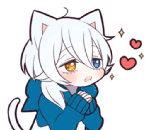 Стикер WHITE KITTEN 5 - 10