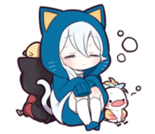 Стикер WHITE KITTEN 5 - 1