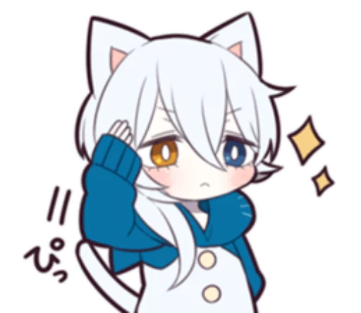 Стикер WHITE KITTEN 5 - 0