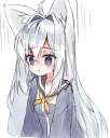 Стикер White Neko~ - 6