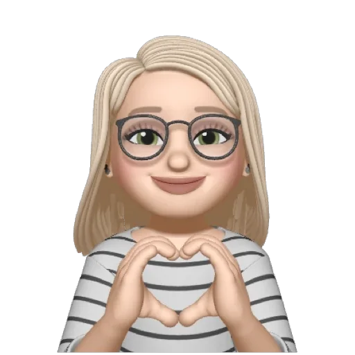 glasses cartoon girl