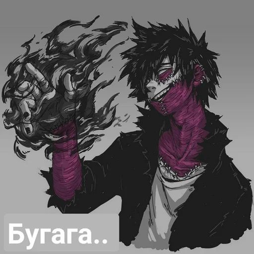 эскиз аниме иллюстрация