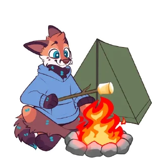 Sticker Wilde Fox Seasonal 1 - 2