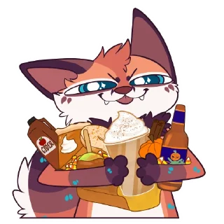 Sticker Wilde Fox Seasonal 1 - 8