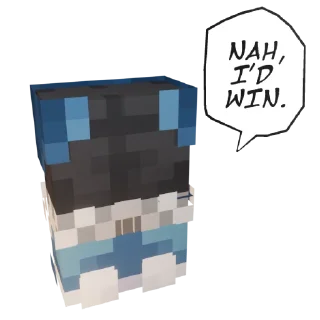 Стикер Зимний Лололошка || @solutionofnatrium - 9