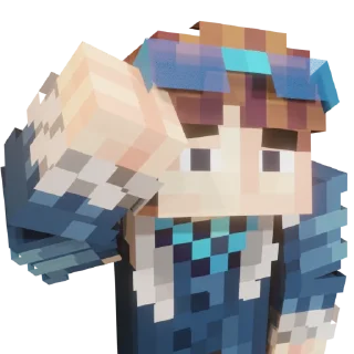 Стикер Зимний Лололошка || @solutionofnatrium - 2