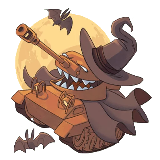 Sticker World of Tanks Halloween - 7