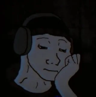 Стикер Wojak, The Feels Guy - 1