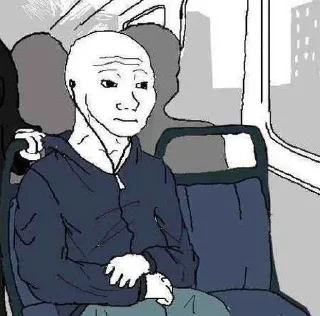 Стикер Wojak, The Feels Guy - 8
