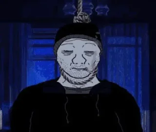 Стикер Wojak, The Feels Guy - 3