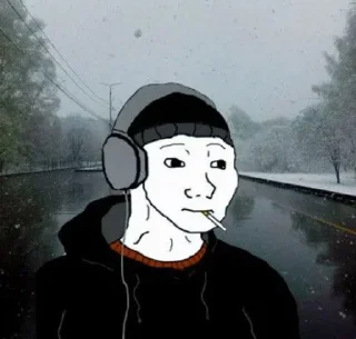 Стикер Wojak, The Feels Guy - 10