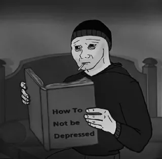 Стикер Wojak, The Feels Guy - 9
