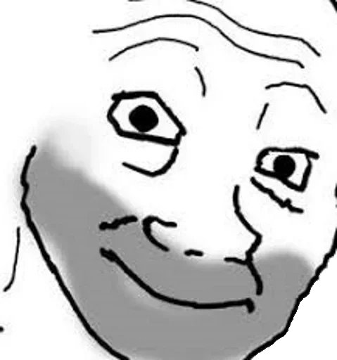 Стикер Wojak_MemeQue - 1