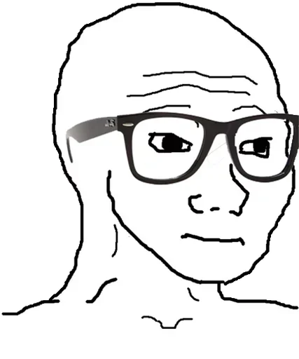 Стикер Wojak_MemeQue - 1