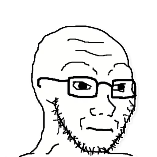 Стикер Wojak_MemeQue - 1