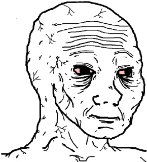 Стикер Wojak | @HivaAti_Peo - 9