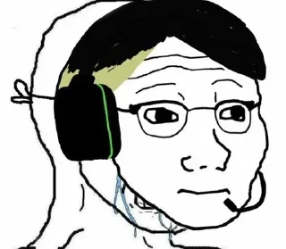 Стикер Wojak | @HivaAti_Peo - 1