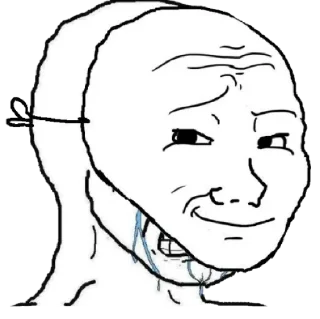 Стикер Sad Wojak @amirreza_nk - 8