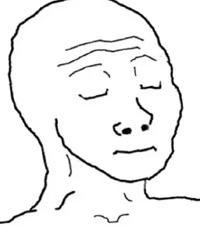 Стикер Sad Wojak @amirreza_nk - 3