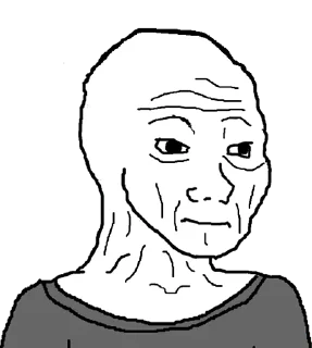 Стикер Sad Wojak @amirreza_nk - 1