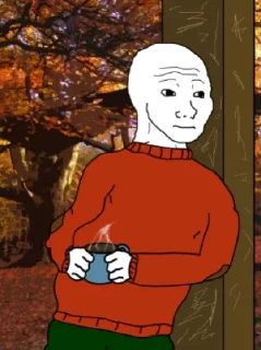 Стикер Sad Wojak @amirreza_nk - 2