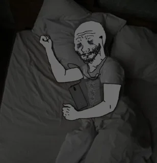 Стикер Sad Wojak @amirreza_nk - 0