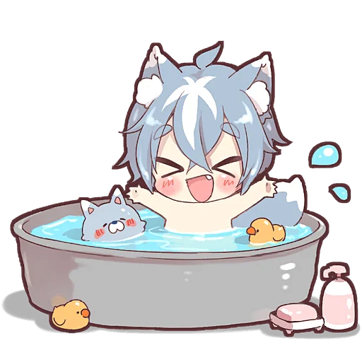 Sticker Wolf2_Nyasticks - 1