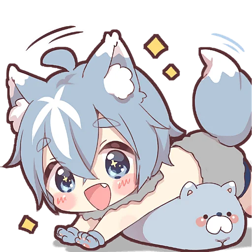 Sticker Wolf2_Nyasticks - 1