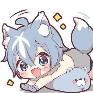 Sticker Волчёнок 2 @Nyasticks - 6