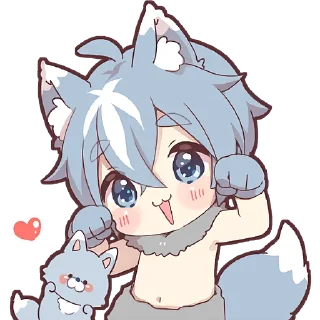 Sticker Волчёнок 2 @Nyasticks - 3