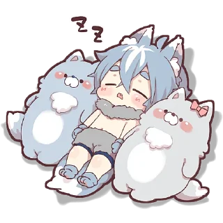 Sticker Волчёнок 2 @Nyasticks - 2