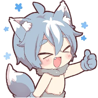 Sticker Волчёнок 2 @Nyasticks - 11