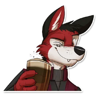 Sticker Wolf Ezo - 0