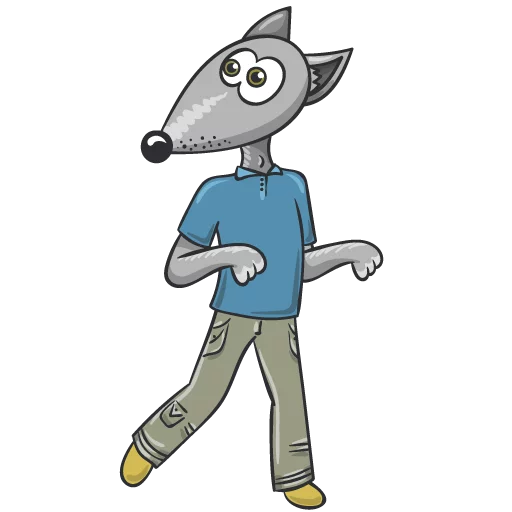 Стикер Wolf and Fox - 8