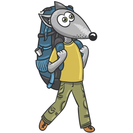 Стикер Wolf and Fox - 5