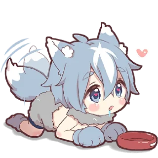 Sticker Волчёнок @Nyasticks - 3