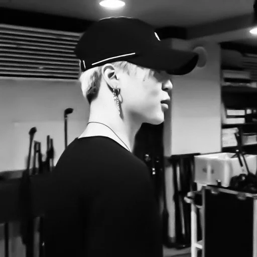 person black and white clothing