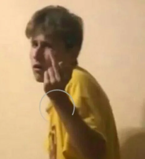 person human face wall