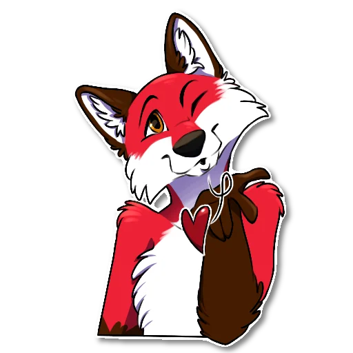 Sticker Xavier Fox, by Una - 11