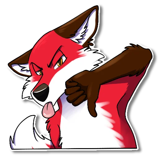 Sticker Xavier Fox, by Una - 10